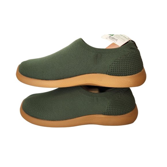 SoftScience The Tradewind Men's Slip On Athleisure Shoes - Sage & Tan Sole - Picture 8 of 13